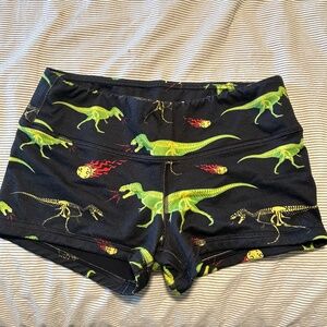 FLEO dinosaur workout shorts 2.5”